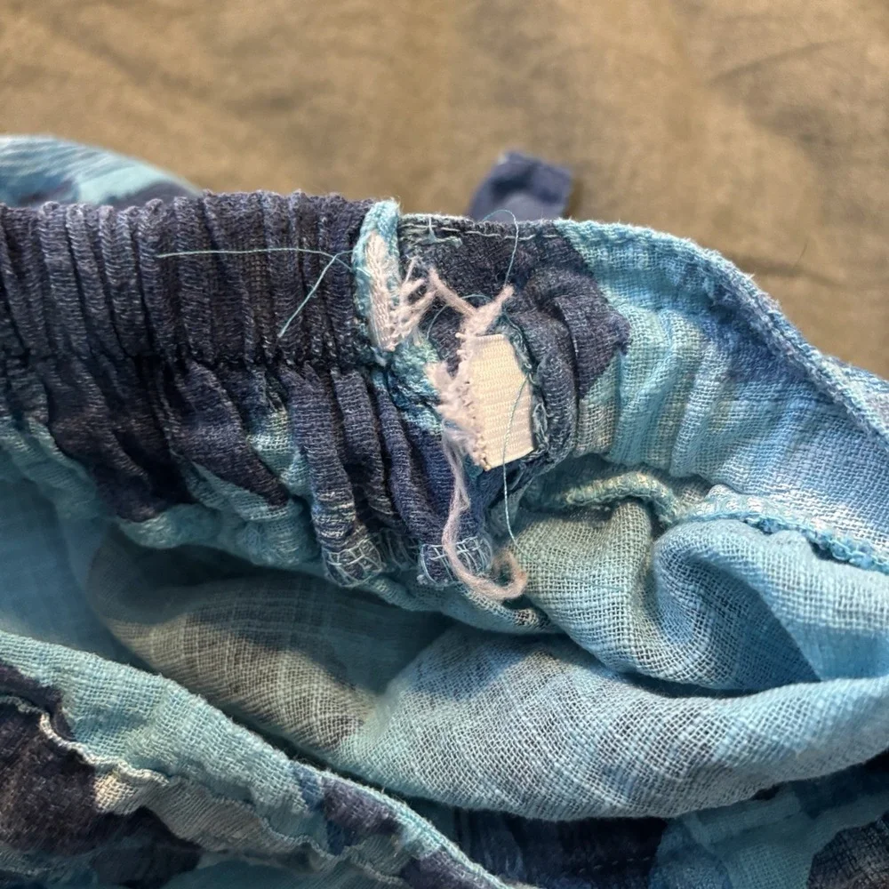 Beyond Capri Woven Maxi Skirt Womens Blue Abstract Resortwear Vacation Beach - Picture 8 of 12